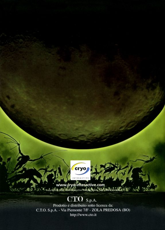Manual for Black Moon Chronicles (Windows): Back