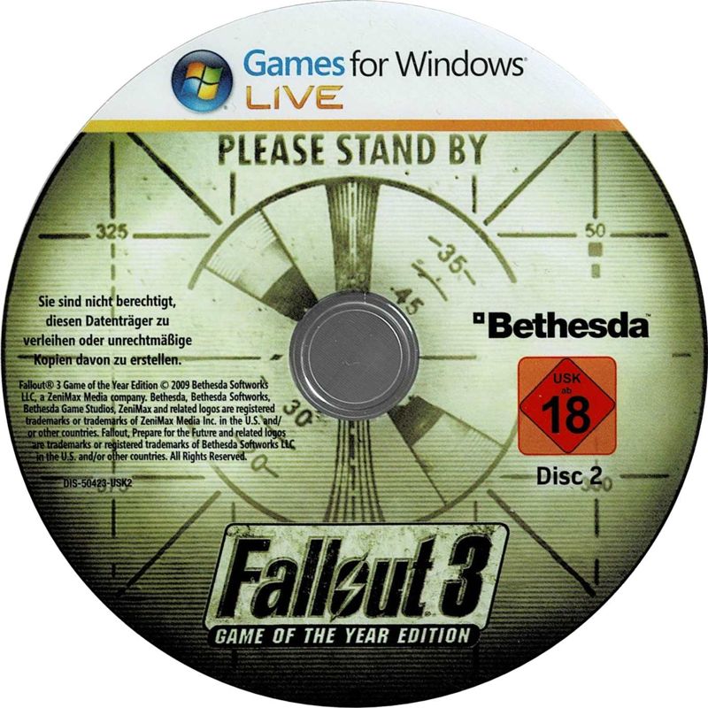 Media for Fallout 3: Game of the Year Edition (Windows) (Software Pyramide release): Disc 2