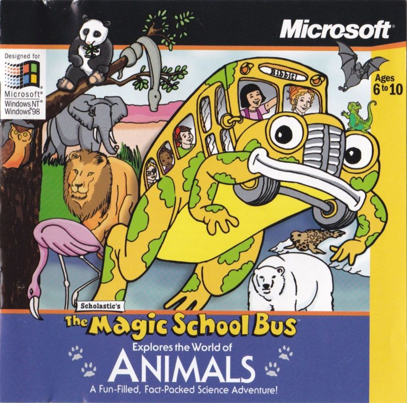 Other for Scholastic's The Magic School Bus Explores the World of Animals (Windows): Jewel Case: Front