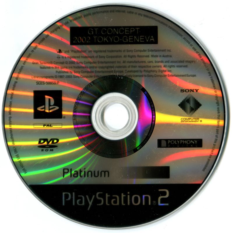 Media for Gran Turismo Concept: 2002 Tokyo-Geneva (PlayStation 2) (Platinum release)