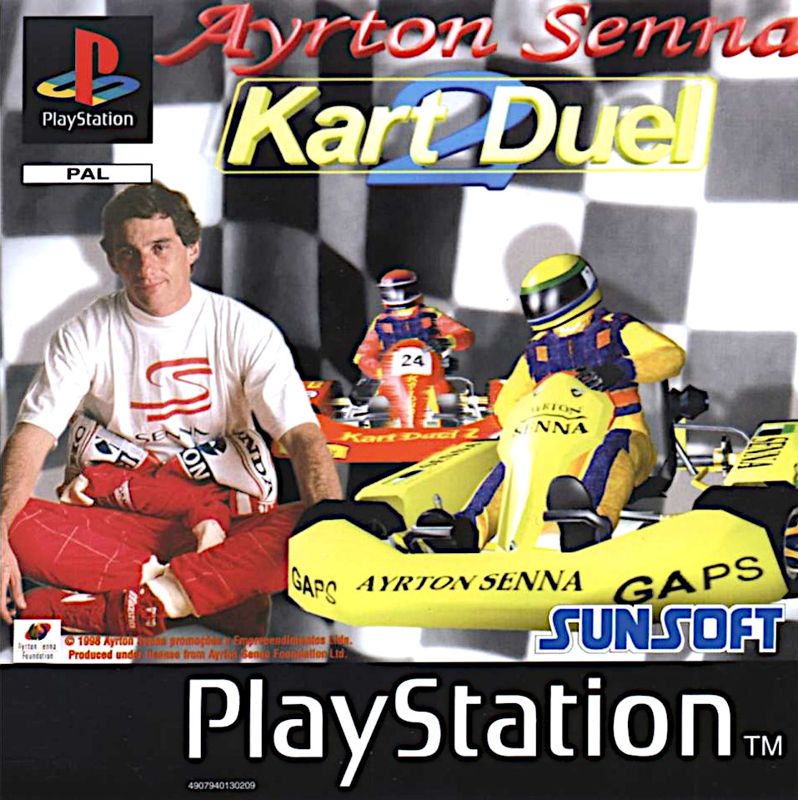 Front Cover for Ayrton Senna Kart Duel 2 (PlayStation)