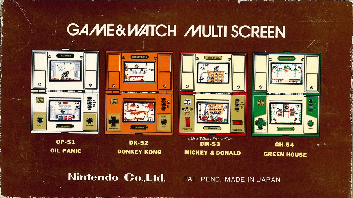 Back Cover for Game & Watch Multi Screen: Donkey Kong II (Dedicated handheld)
