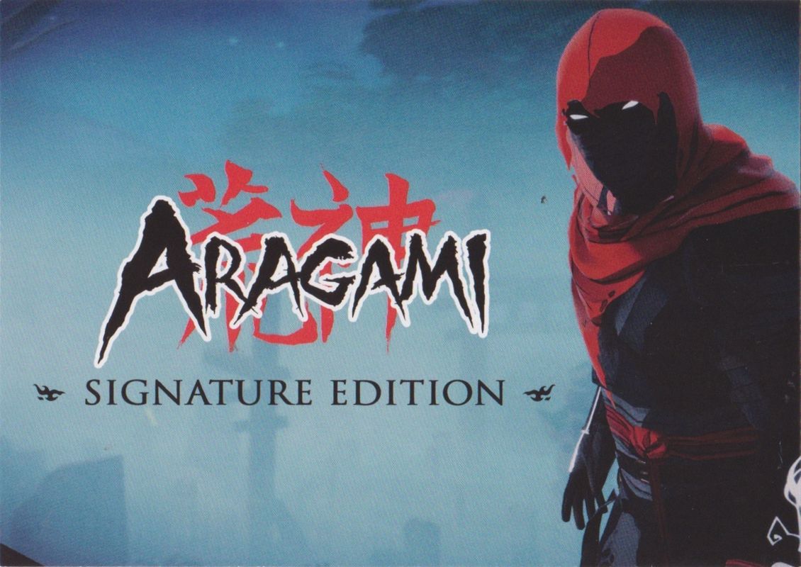 Extras for Aragami: Shadow Edition (Signature Edition) (Nintendo Switch) (Sleeved Box): Collector's Card - Front