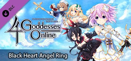 Front Cover for Cyberdimension Neptunia: 4 Goddesses Online - Black Heart Angel Ring (Windows) (Steam release)