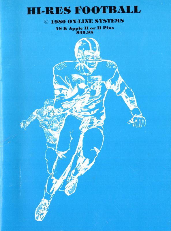 Front Cover for Hi-Res Football (Apple II)