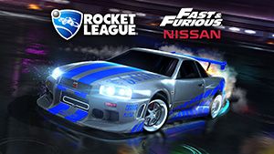 Front Cover for Rocket League: Fast & Furious '99 Nissan Skyline GT-R R34 (Nintendo Switch) (download release)