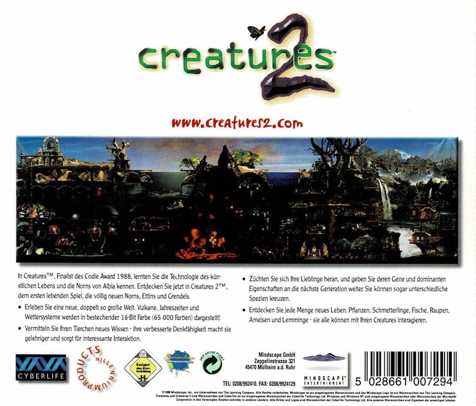 Other for Creatures 2 (Windows): Jewel Case - Back