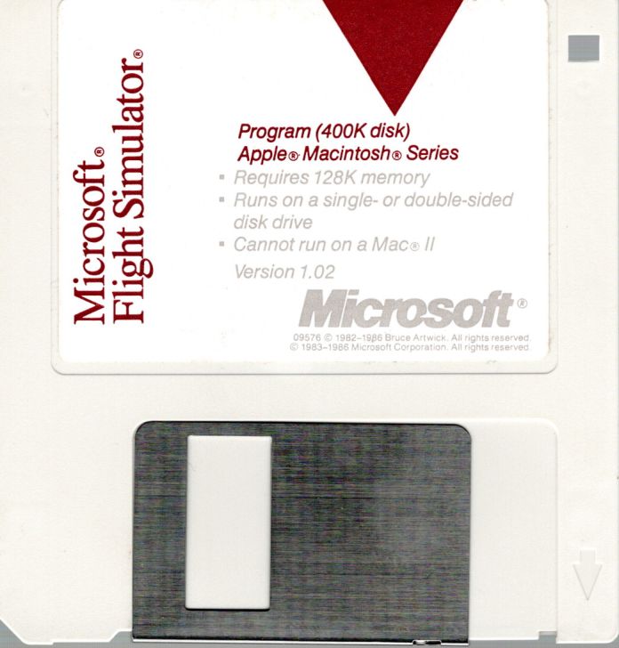Media for Microsoft Flight Simulator (Macintosh): Front