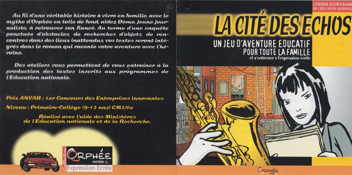 Other for La Cité des Echos (Macintosh and Windows): Jewel Case - Full Cover