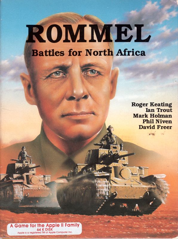 Front Cover for Rommel: Battles for North Africa (Apple II)
