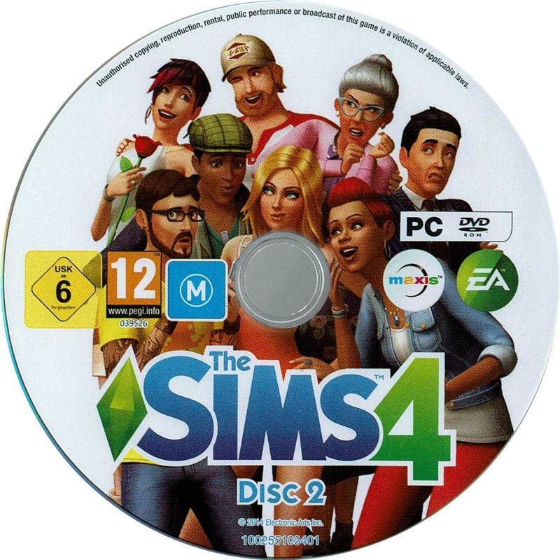 Media for The Sims 4 (Windows): Disc 2