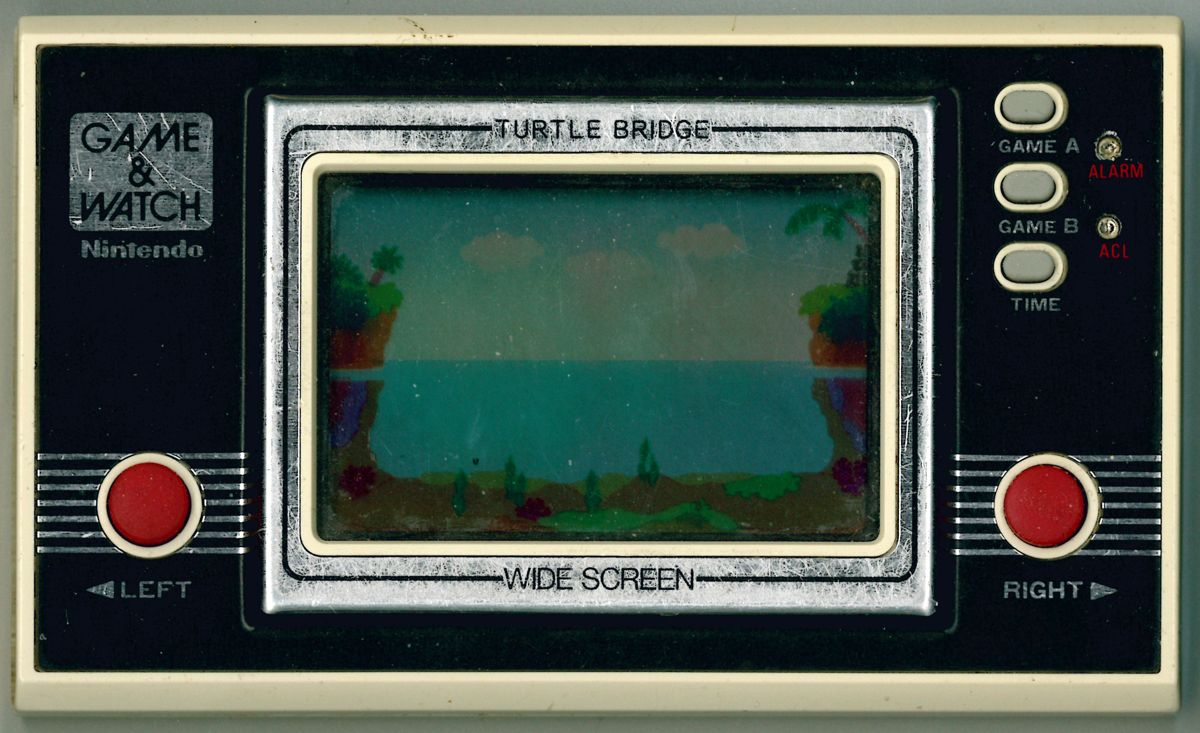 Hardware for Game & Watch Wide Screen: Turtle Bridge (Dedicated handheld): Front