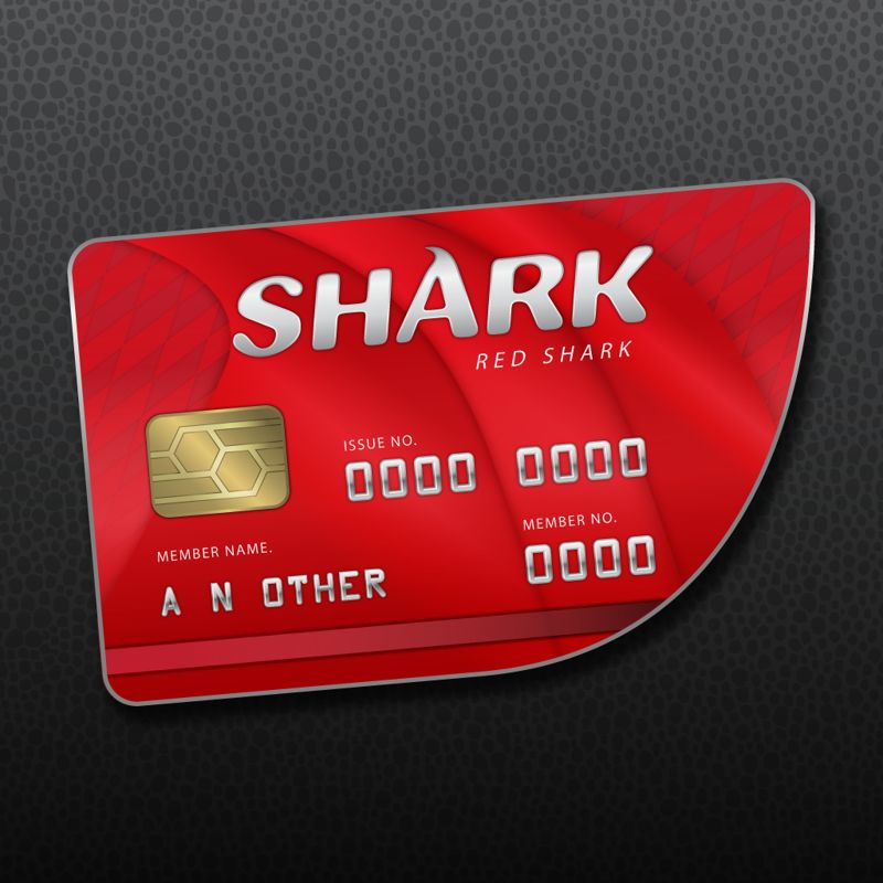 Front Cover for Grand Theft Auto V: Red Shark Cash Card (PlayStation 4) (download release)