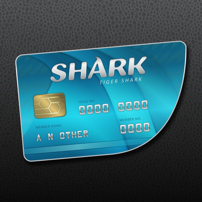 Front Cover for Grand Theft Auto V: Tiger Shark Cash Card (PlayStation 4) (download release)