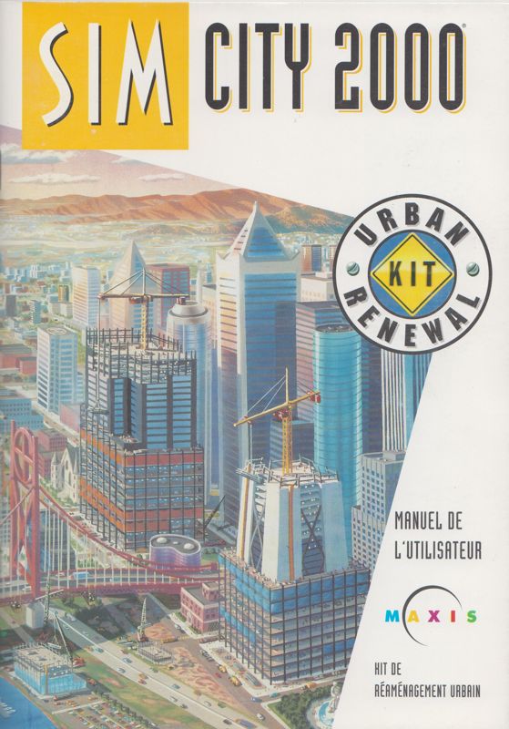 Manual for SimCity 2000: CD Collection (DOS) (Includes a special offer: a chance to win a professional NEC printer): Urban Renewal Kit User Guide - Front (60-page)