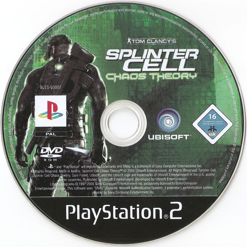 Tom Clancy's Splinter Cell: Chaos Theory cover or packaging material -  MobyGames