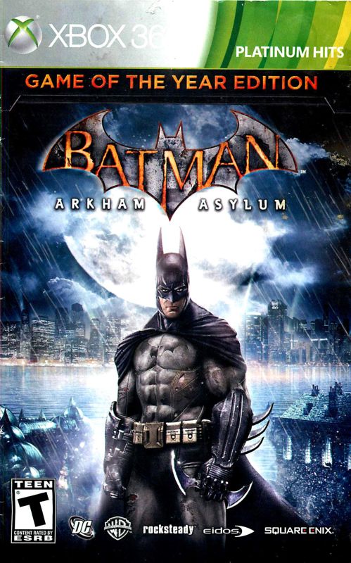 Manual for Batman: Arkham Asylum (Xbox 360): Front