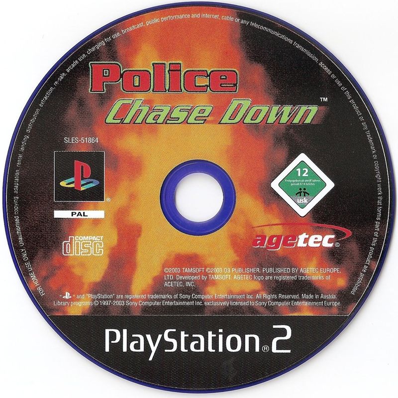 Media for Police Chase Down (PlayStation 2)