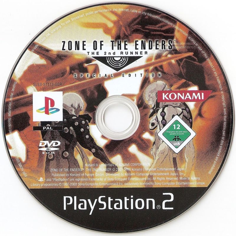 Media for Zone of the Enders: The 2nd Runner - Special Edition (PlayStation 2)