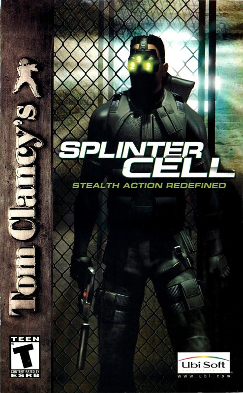 Manual for Tom Clancy's Splinter Cell (PlayStation 2): Front