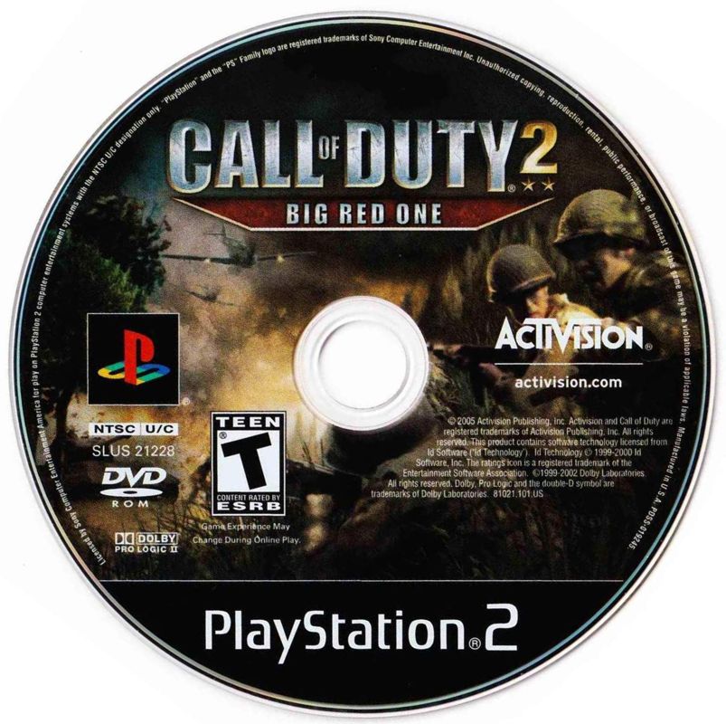 Call of Duty 2 Big Red One cover or packaging material MobyGames