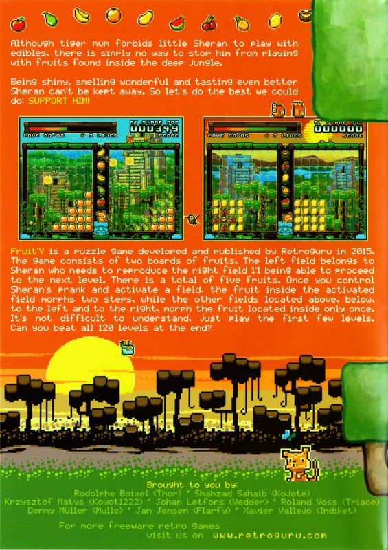 Back Cover for Fruit'Y (Amiga and Dreamcast and GP2X Wiz and Linux and Macintosh and PSP and Wii and Windows)