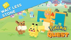Front Cover for Pokémon Quest: Wait Less Stone (Nintendo Switch) (download release)