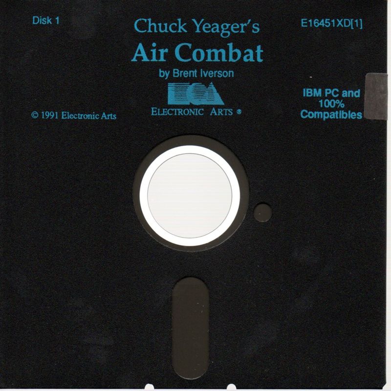Media for Chuck Yeager's Air Combat (DOS) (5.25" Disk Release)