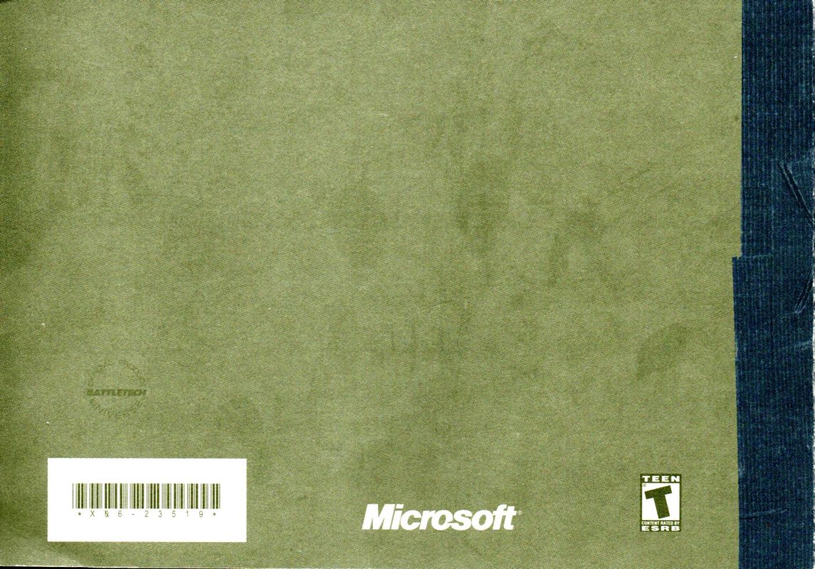 Manual for MechWarrior 4: Vengeance (Windows): Back