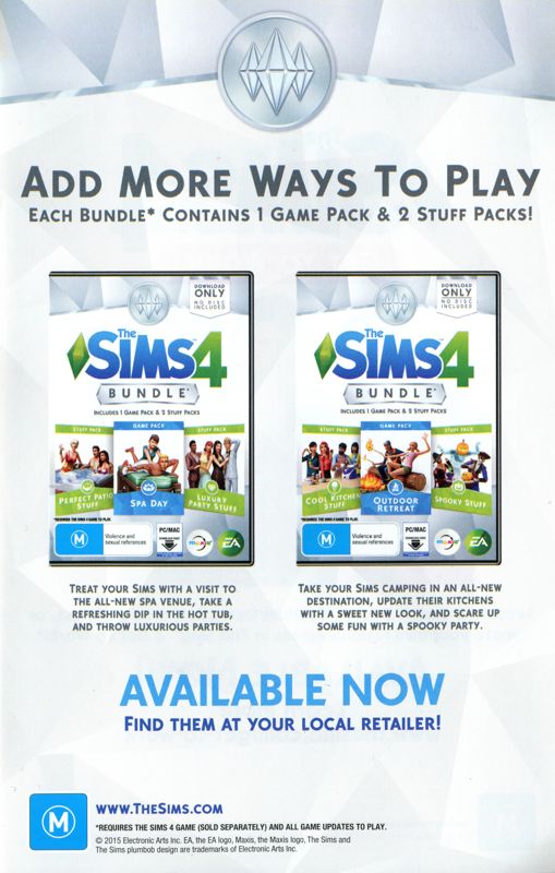Front Cover for The Sims 4: Get Together (Windows): DLC flyer 2 - back
