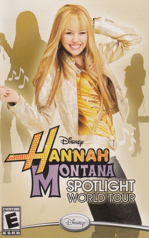 Manual for Hannah Montana: Spotlight World Tour (PlayStation 2): English Manual - Front