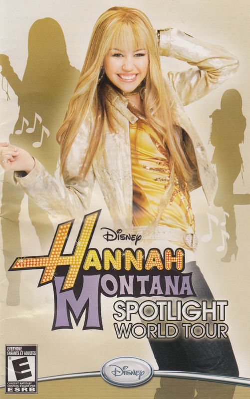 Manual for Hannah Montana: Spotlight World Tour (PlayStation 2): French Manual - Front