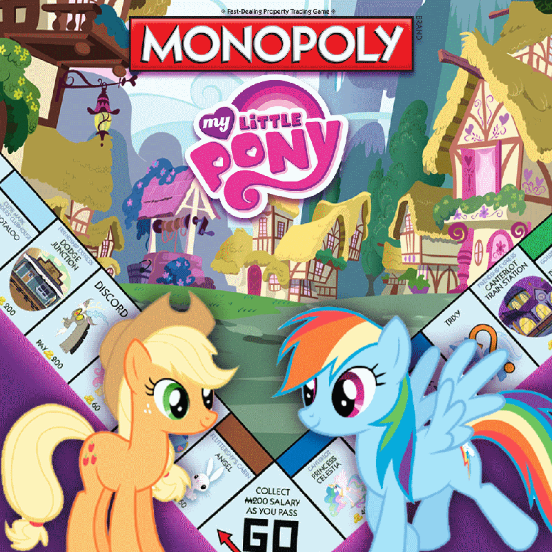Front Cover for Monopoly Plus: My Little Pony (PlayStation 4) (download release)