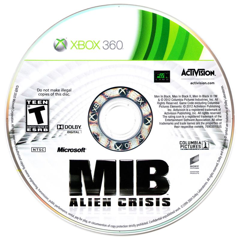 Media for MIB: Alien Crisis (Xbox 360)