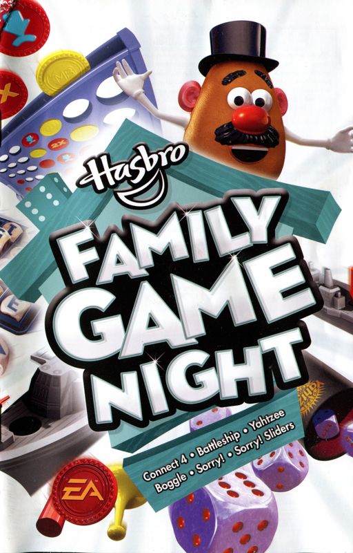 Manual for Hasbro Family Game Night (PlayStation 2): Front