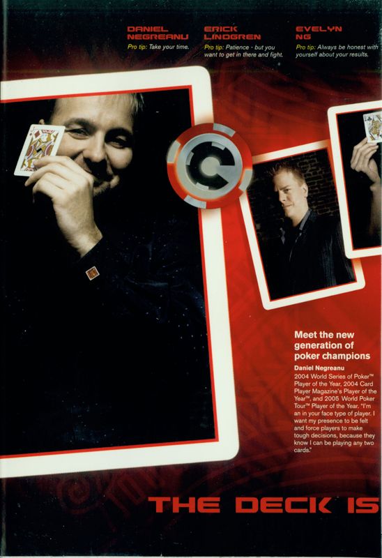 Inside Cover for Stacked with Daniel Negreanu (Windows): Left