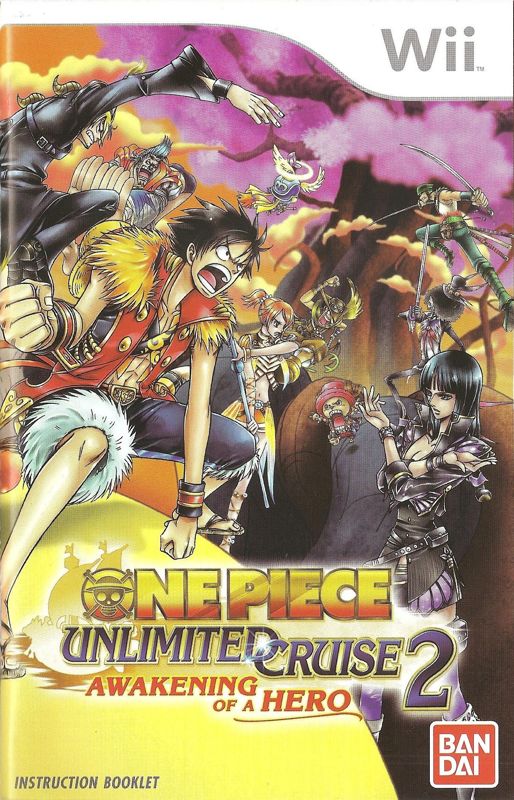 Manual for One Piece: Unlimited Cruise 2 - Awakening of a Hero (Wii): Front