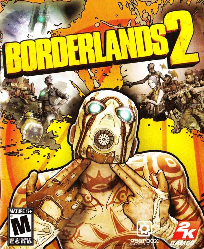 Manual for Borderlands 2 (PlayStation 3): Front