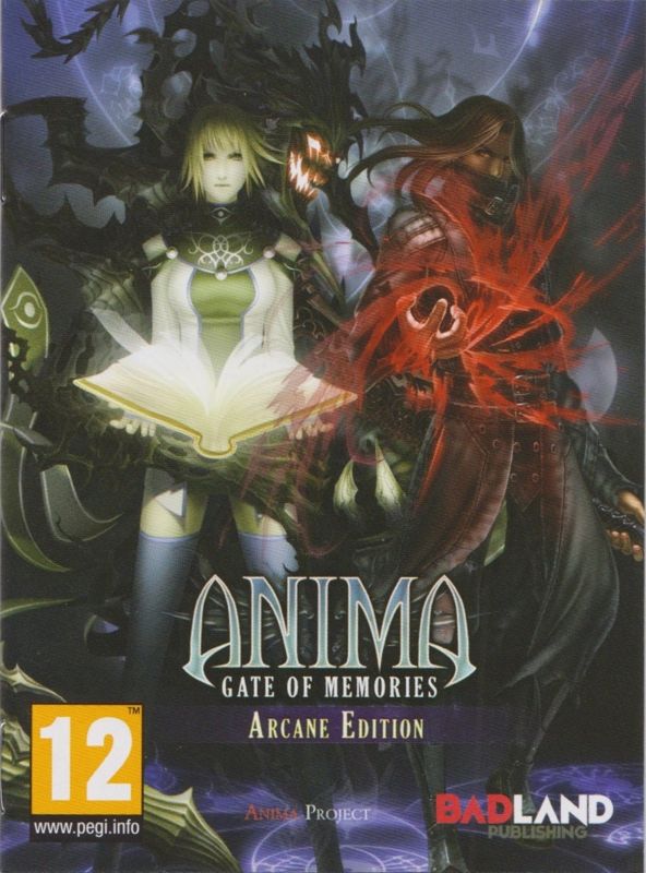 Manual for Anima: Gate of Memories - Arcane Edition (Nintendo Switch) (First Print edition): Front