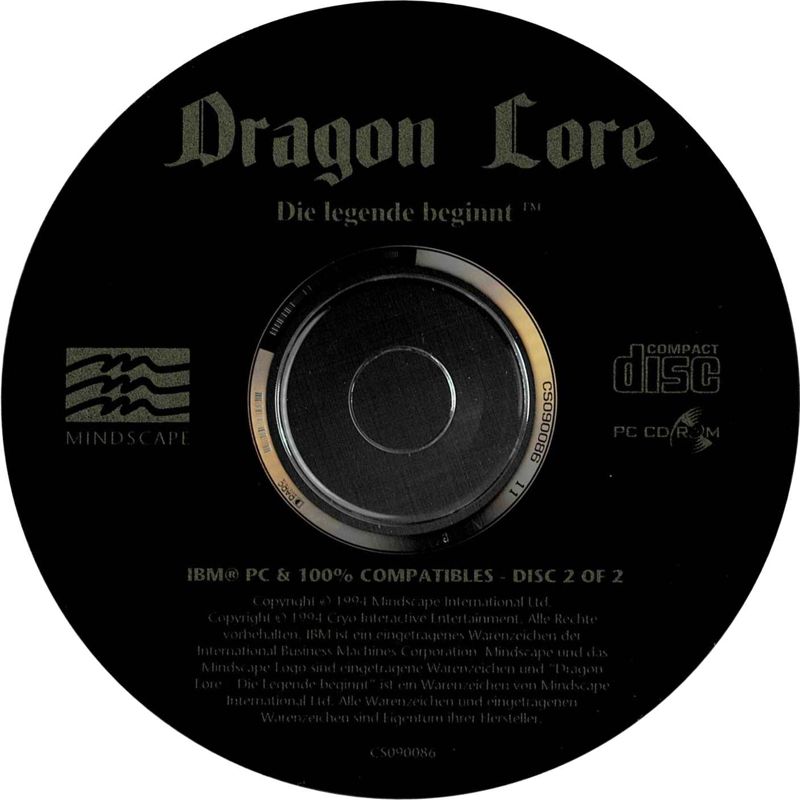 Media for Dragon Lore: The Legend Begins (DOS): Disc 2