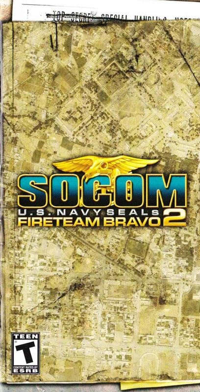 Manual for SOCOM: U.S. Navy SEALs - Fireteam Bravo 2 (PSP) (Greatest Hits release): Front