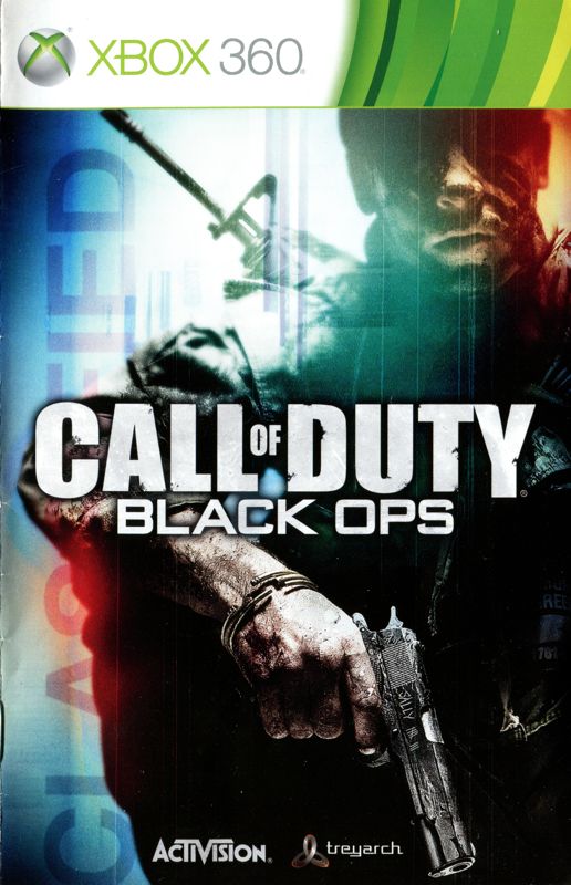 Manual for Call of Duty: Black Ops (Xbox 360): Front