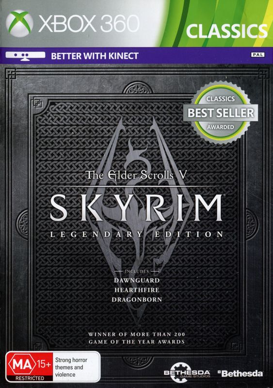 Front Cover for The Elder Scrolls V: Skyrim - Legendary Edition (Xbox 360) (Classics release)