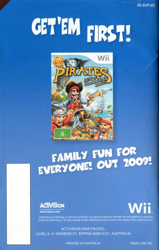 Manual for Little League World Series Baseball 2008 (Wii): Back