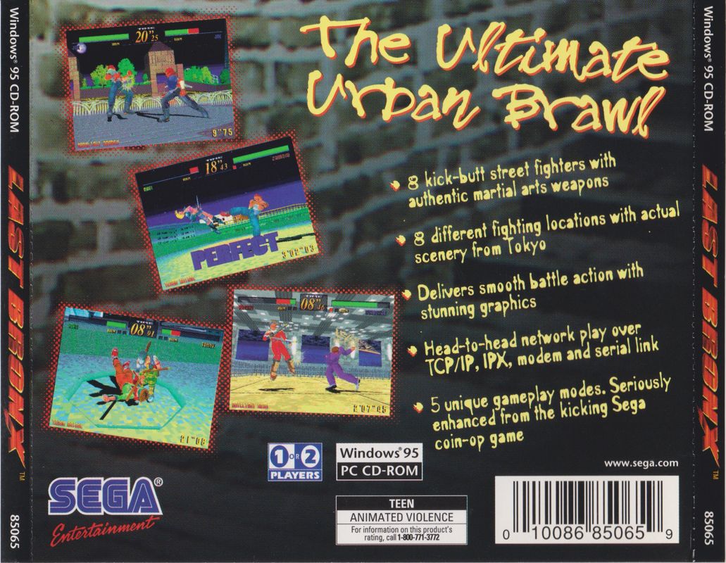 Other for Last Bronx (Windows): Jewel Case - Back