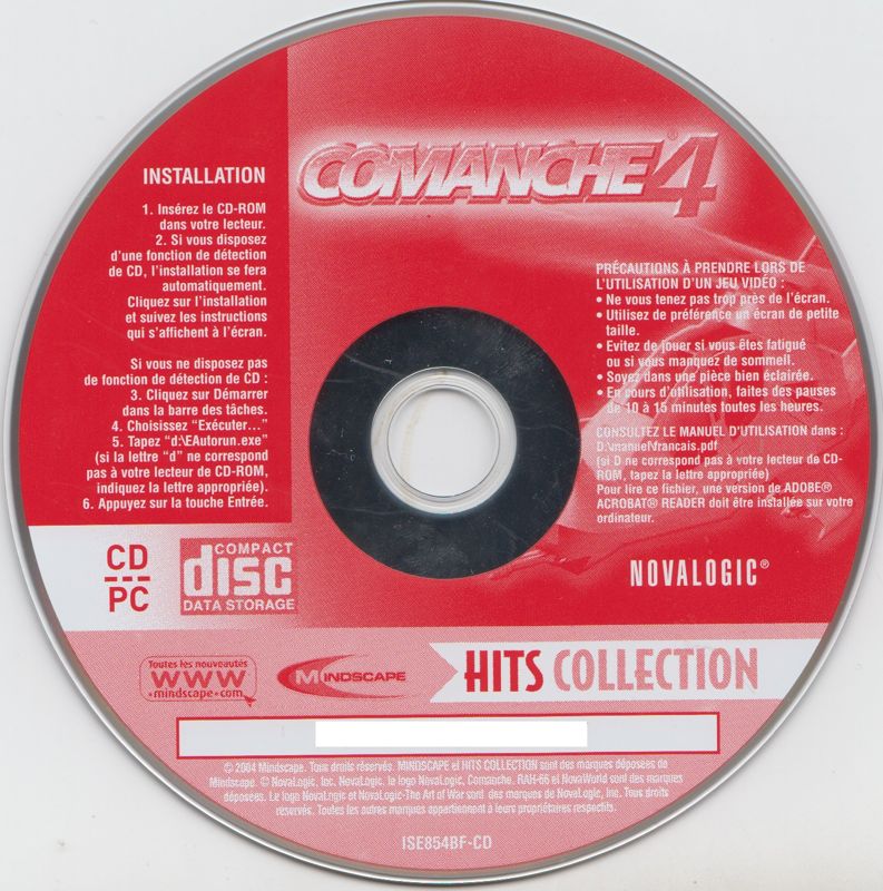 Media for Comanche 4 (Windows) (Hits Collection release (Mindscape 2004)): PDF Manual included