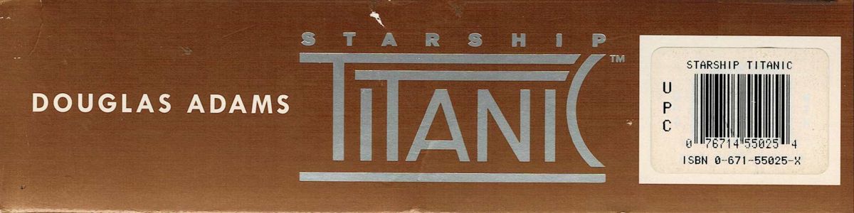 Spine/Sides for Starship Titanic (Windows): Top
