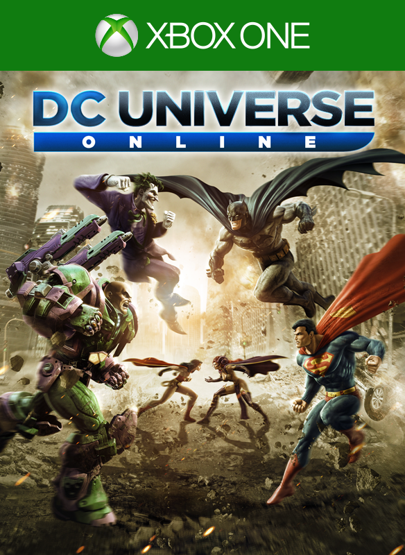 Front Cover for DC Universe Online (Xbox One) (download release): 1st version