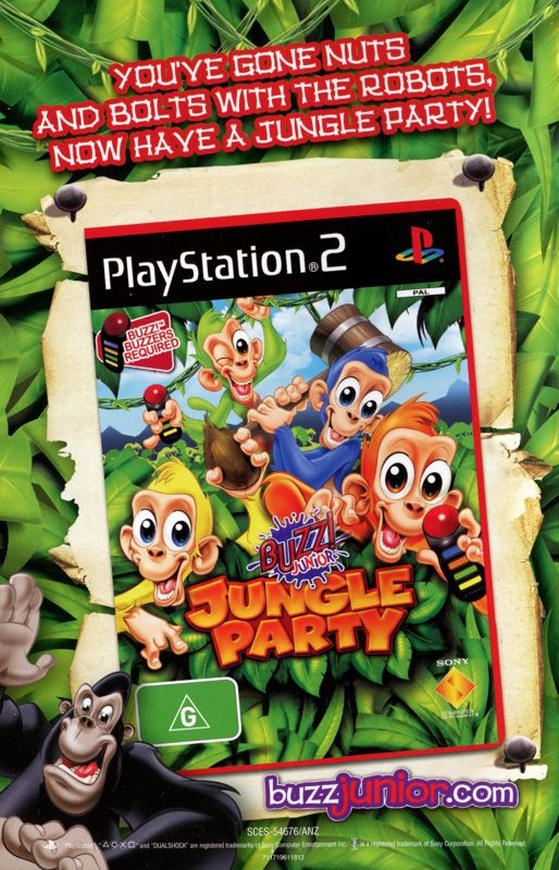 Manual for Buzz! Junior: RoboJam (PlayStation 2): Back
