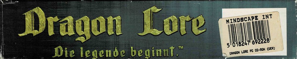 Spine/Sides for Dragon Lore: The Legend Begins (DOS): Bottom